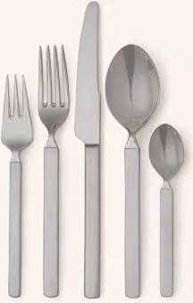 Komplet sztućców Alessi Dry dla 30 osób, srebrny, stal nierdzewna, polerowana