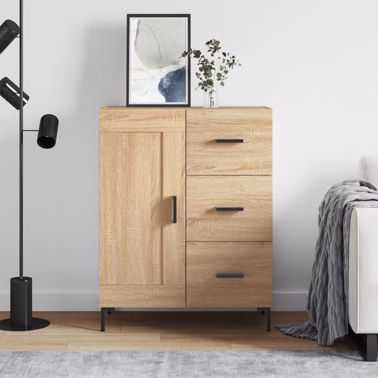 vidaXL Kredens dąb sonoma 69,5x34x90 cm Materiał drewnopochodny