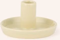 Ceramiczny świecznik Hay Disc Xs w kolorze zielonym o okrągłym kształcie