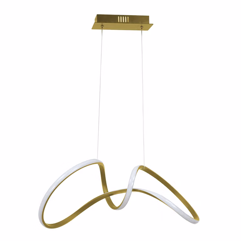 Żyrandol LED TESORO złoto-biały 48W Neutralna biel 4080lm metal wym:90x30x67cm IP20 Milagro