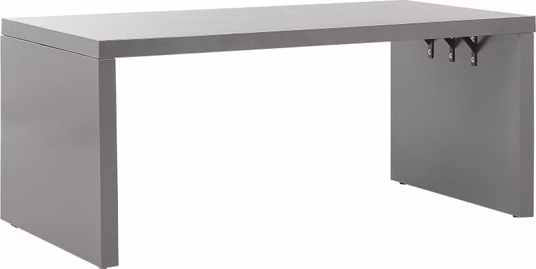 BELIANI Stół ogrodowy szary betonowy 180 x 90 cm prosty litera U 6-osobowy styl nowoczesny industrialny