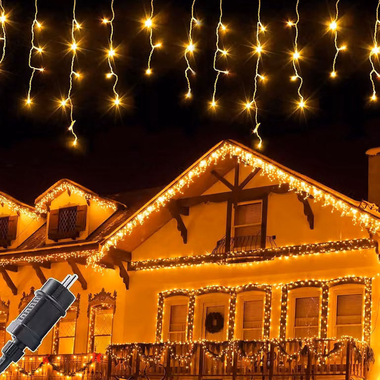 Światełka zewnętrzne - 5 metrów - 200 diod LED - Girlanda świetlna z 8 trybami i timerem - Funkcja pamięci - IP44 - Wodoodporna