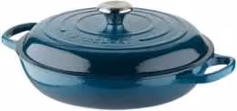 Garnek emaliowany Le Creuset Gourmet Signature z żeliwa, kolor niebieski/petrol, pojemność 30 l