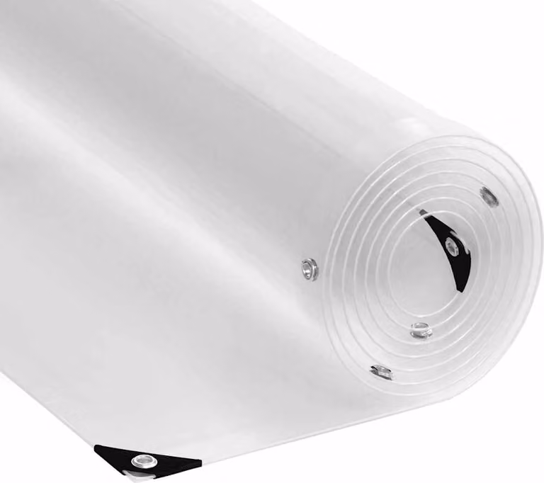 Przezroczysta plandeka z oczkami 1x8 m PVC