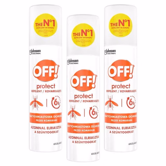 Lekki aerozol na owady, komary OFF! Protect 3x100 ml