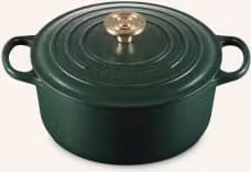 Brytfanna Le Creuset Signature wykonana z emaliowanego żeliwa, kolor zielony, S/G/W: 24 x 24 x 24 cm
