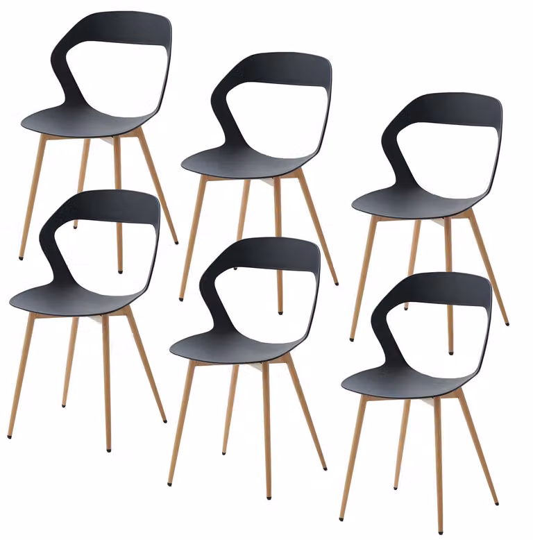 Krzesło do jadalni, ergonomiczna konstrukcja, minimalistyczny, nowoczesny styl, kolor czarny