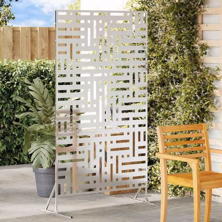 Maison Exclusive – osłona zapewniająca prywatność 100 x 50 x 180 cm, stal ocynkowana, kolor srebrny