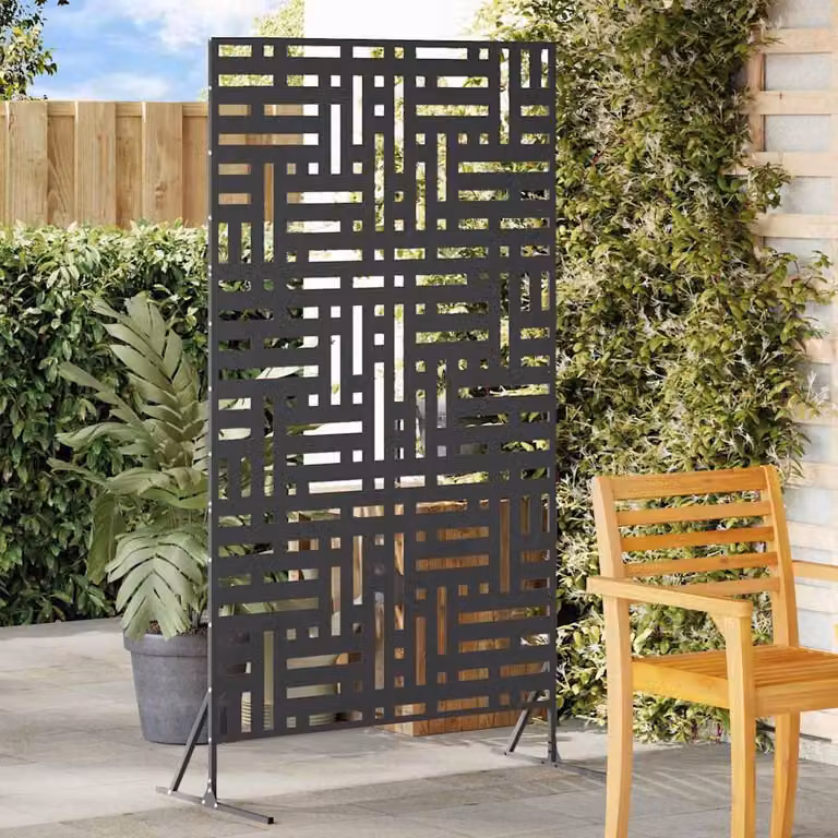 Maison Exclusive – osłona zapewniająca prywatność 100 x 50 x 180 cm, stal, kolor czarny