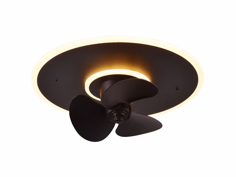 Wentylator sufitowy z lampą LED NYBRO R64133132 czarny Pilot RL
