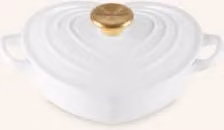 Brytfanna emaliowana Le Creuset Gourmet z żeliwa w kolorze białym