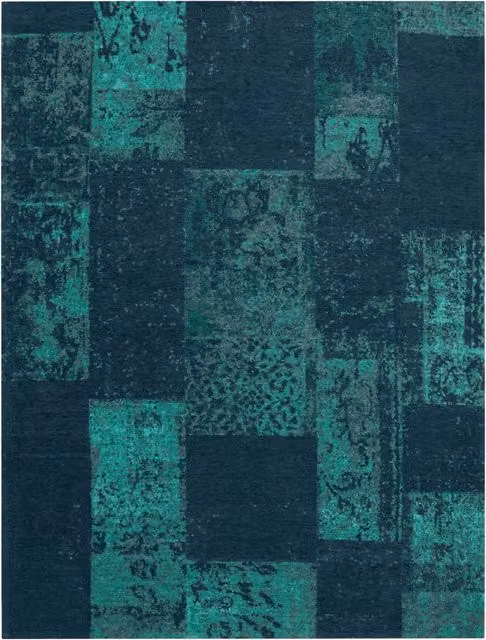 Dywan Marbella o płaskim splocie, turkusowy, 80 x 150 cm