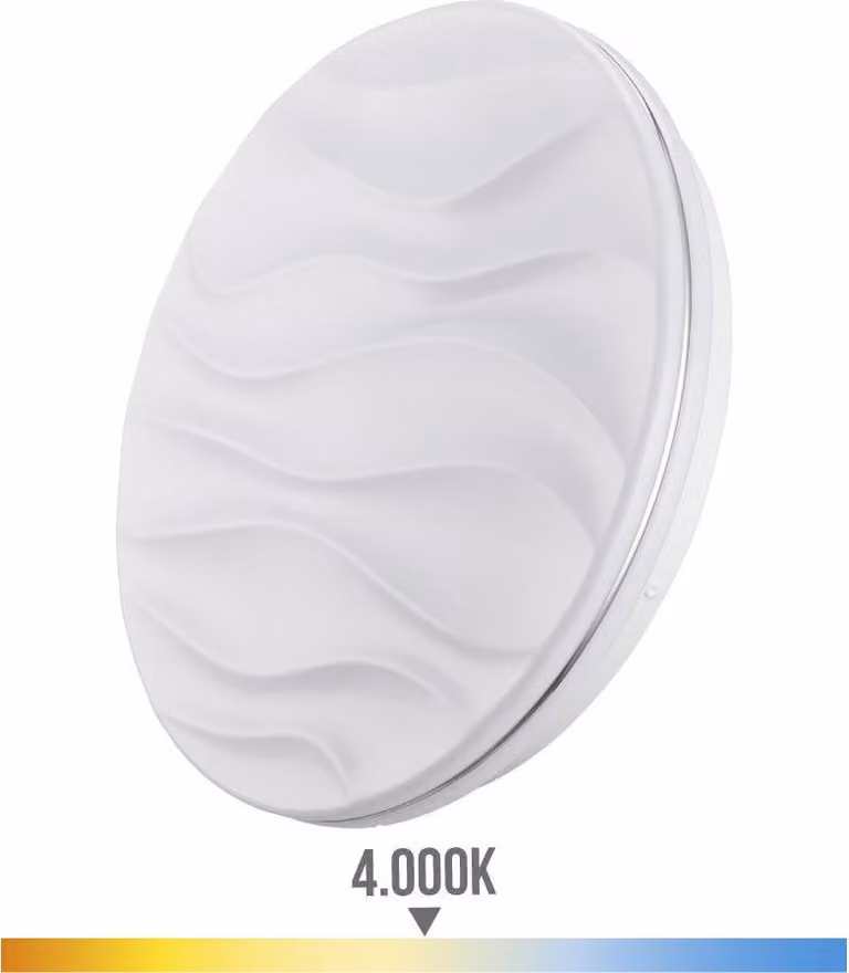lampa ścienna super led montowana powierzchniowo 24w 2490lm 4000k ø38x7cm model desert edm