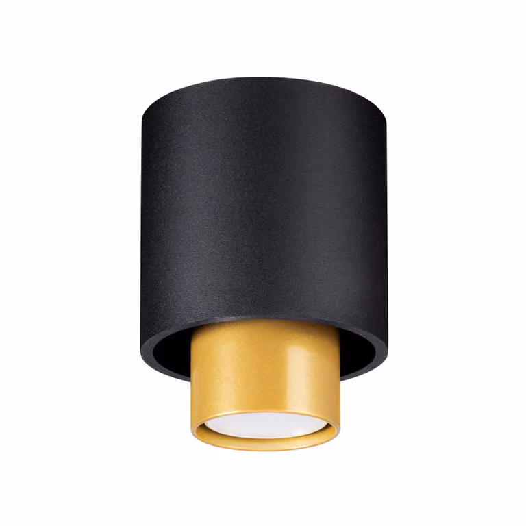 Plafon NESI czarny 1xGU10 10W stal 14x10x10cm Sollux Lighting
