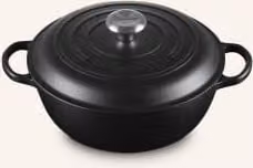 Brytfanna emaliowana Le Creuset Signature z żeliwa, kolor czarny