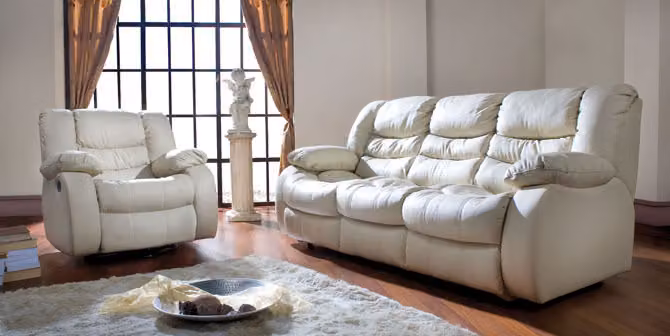 Multifunktions Couch Sofagarnitur Ledersofa 3+1+1 Relax Kino Sofa Set Polster