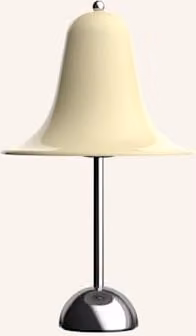 Lampa stołowa Verpan Panto Portable w kolorze białym z akumulatorem i regulacją ściemniania