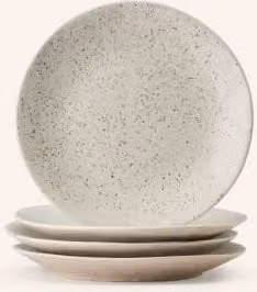 Zestaw 4 talerzy deserowych Broste Copenhagen Nordic Vanilla w kolorze beige, ceramiczne
