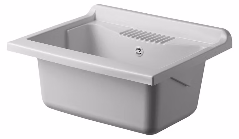 Półka pod umywalkę wykonana z tworzywa sztucznego (PP), odporna na wilgoć, zawiera zestaw odpływowy, wymiary: 60 x 50 x 30 cm
