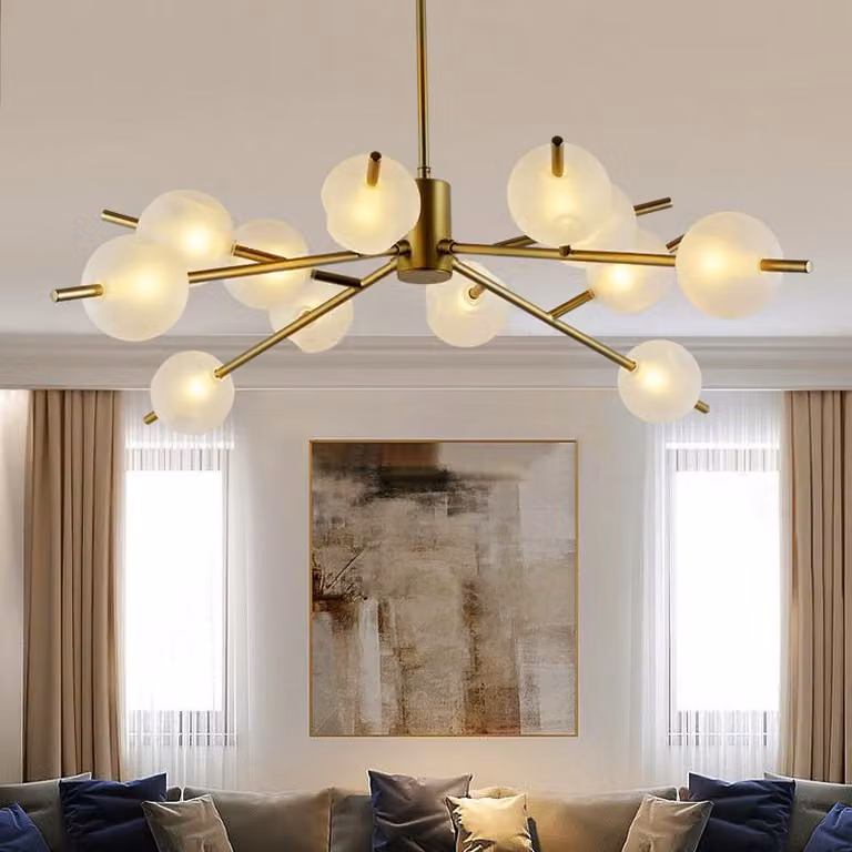 9073-12 LED, lampa sufitowa, luksusowa, nowa, żyrandol, lampa sufitowa, lampa wisząca, salon, sypialnia