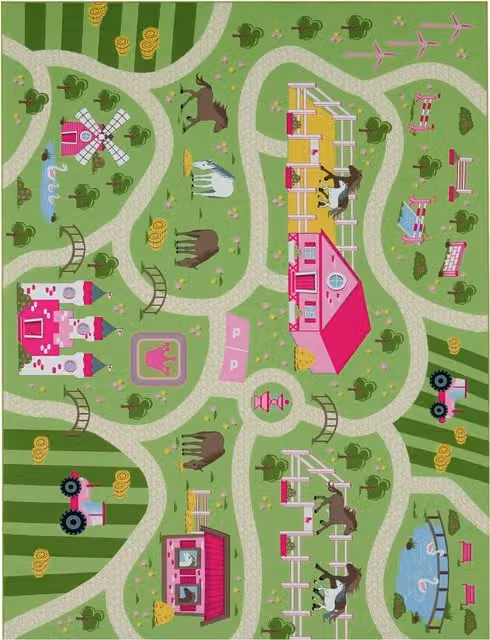 Dywan dla dzieci Bini zielony W x S: 140 x 200 cm