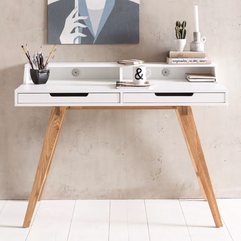 Biurko SKANDI 110 x 85 x 60 cm MDF drewno skandynawskie