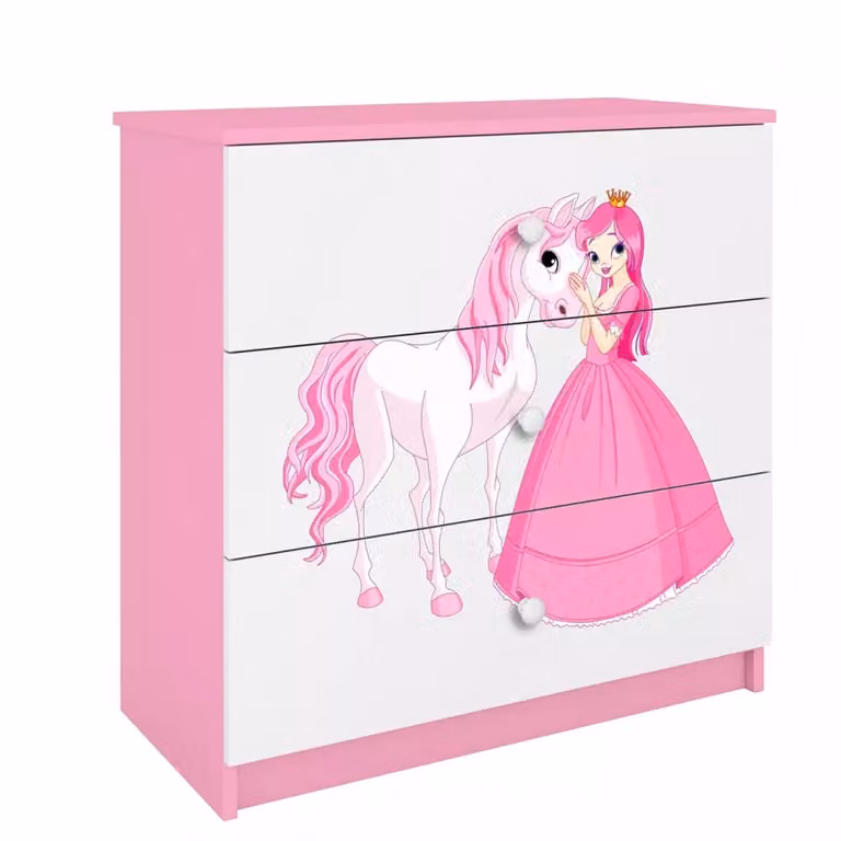 Komoda Dla Dzieci Babydreams Różowy - Księżniczka 2