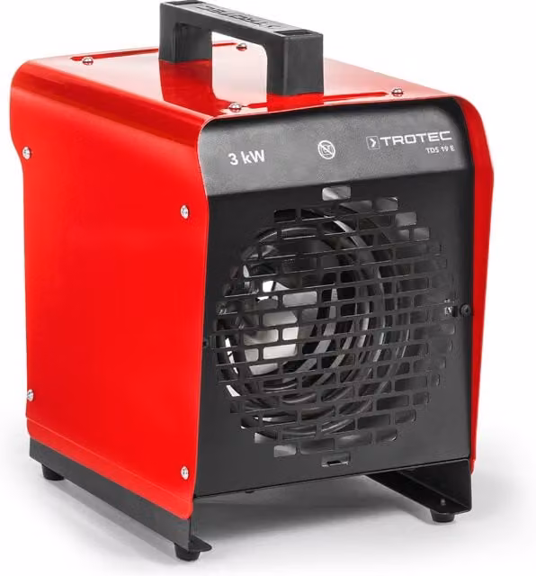 Elektryczna nagrzewnica nadmuchowa Trotec TDS 19 E, czerwona, wolnostojąca, metalowa