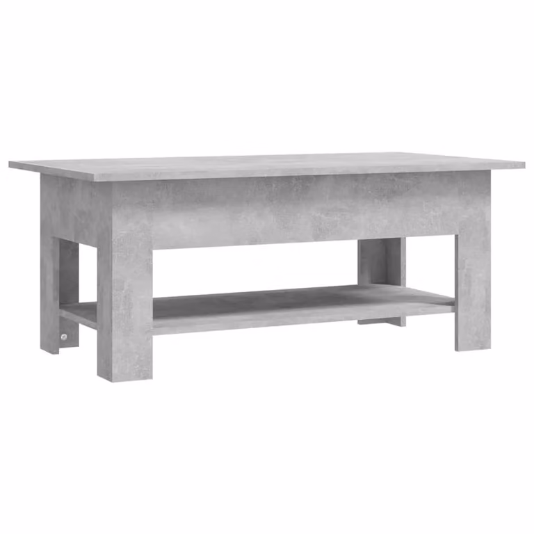 vidaXL Stolik kawowy betonowy szary 102x55x42 cm materiał drewnopochodny