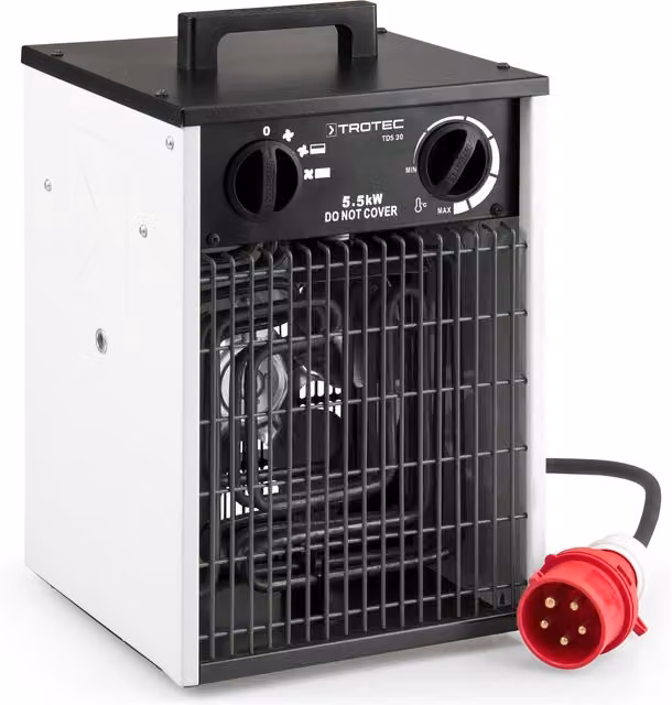 Elektryczny nagrzewacz Trotec TDS 30 w kolorze białym z termostatem
