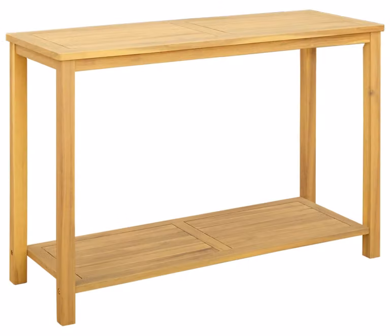 Stół konsolowy do ogrodu Jasna akacja 110 x 40 x 75 cm
