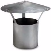Rura spalinowa z daszkiem przeciwdeszczowym Trotec 200 mm