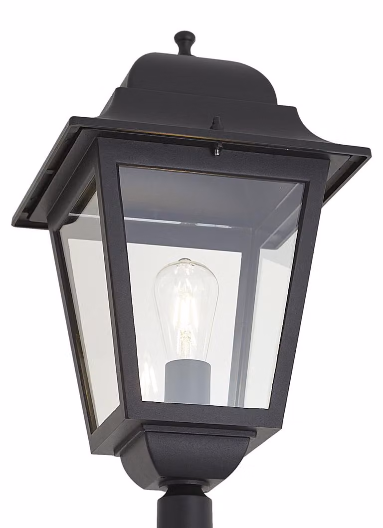 Klasyczny lampion zewnętrzny czarny 220 cm IP44 - Big