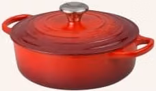 Brytfanna Le Creuset Signature wykonana z żeliwa emaliowanego, kolor czerwony