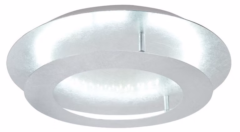 Plafon LED okrągły MERLE srebrny 24W Ciepła biel 1600lm metal wym:8x50x50cm IP20 Candellux
