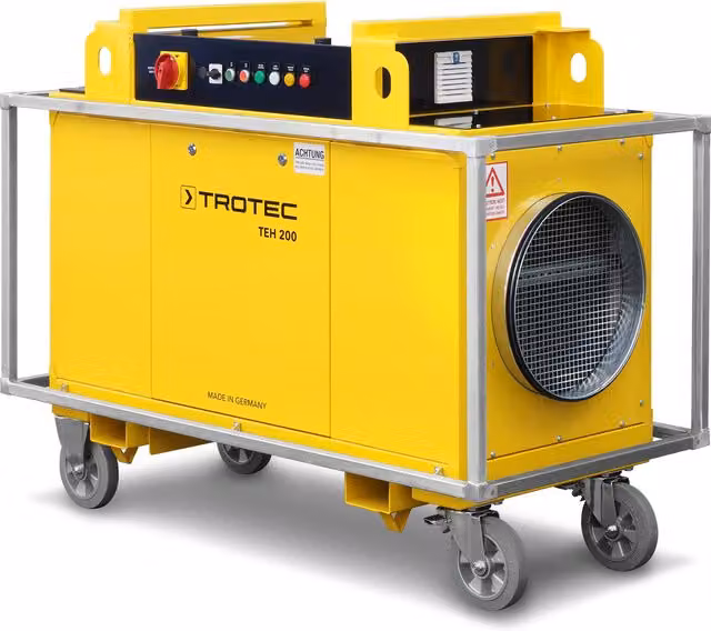 Elektryczny ogrzewacz stojący Trotec TEH 200 w kolorze żółtym