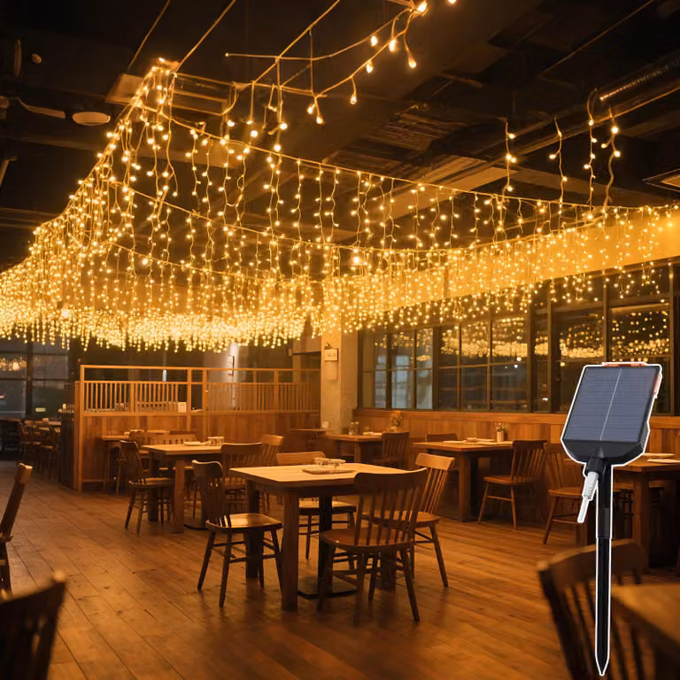 JOIEYOU 10m lampki choinkowe 400 diod LED Lampki choinkowe z 13 trybami oświetlenia Łańcuchy świetlne zasilane energią słoneczną / USB na Boże Narodzenie Wielkanoc Halloween wesele