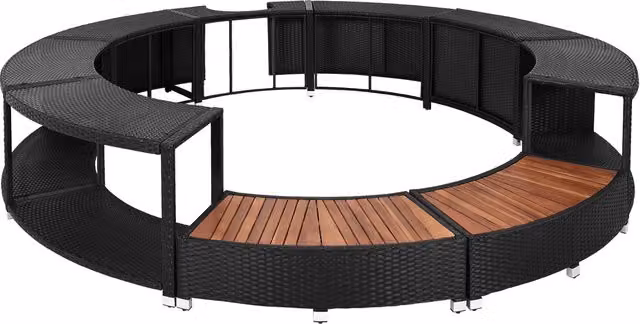 Zestaw obudowa spa Bestway o kształcie okrągłym, kolor czarny, średnica 200 cm
