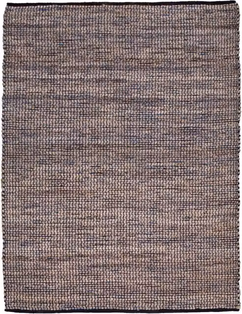 Ręcznie tkany dywan Orkide niebieski z wełny i juty w stylu boho, W x S: 100 x 60 cm