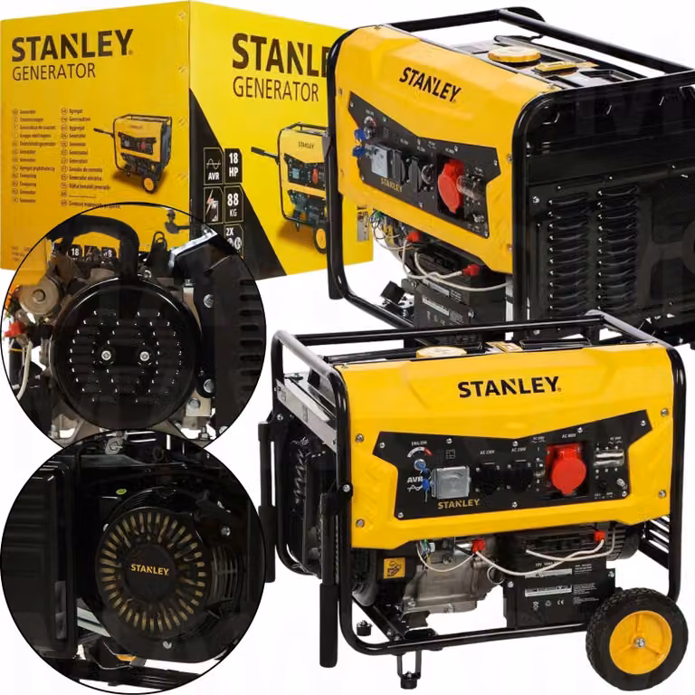 Stanley SG7500 Generator Prądu 7,5 kW Benzynowy