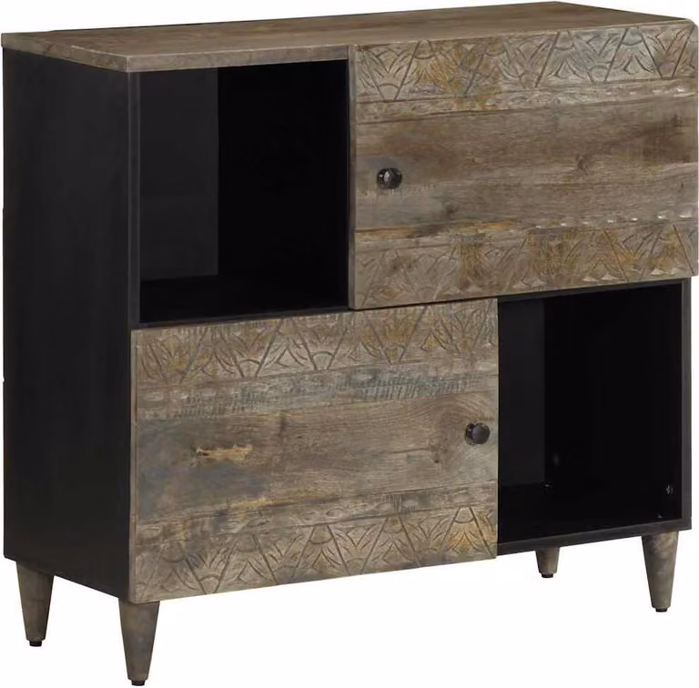 Komoda 80x33x75 cm Drewno lite Mango