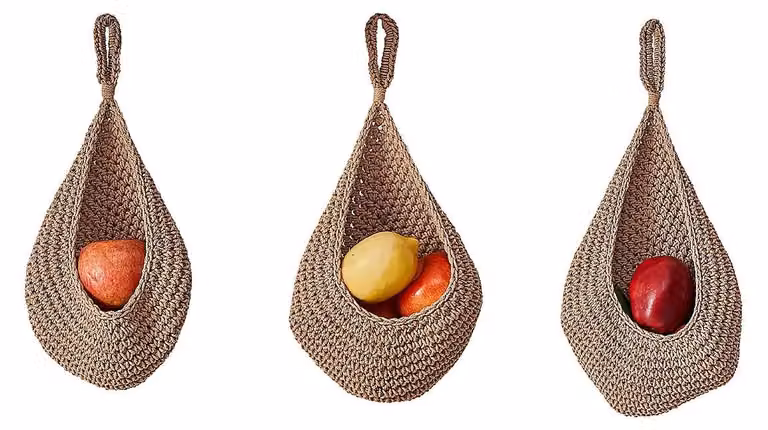 Kosze wiklinowe, ręcznie tkane - zestaw 3 sztuk - kosze do przechowywania - dekoracja - przechowywanie w kuchni - naturalna lina konopna - kolor beżowy - kosz do przechowywania