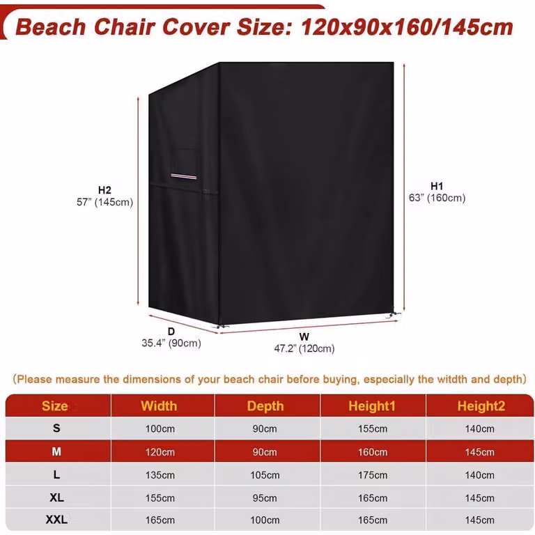 Pokrowiec ochronny na kosz plażowy, wymiary 120x90x160/145 cm, wodoodporny, odporny na promieniowanie UV, wykonany z materiału Oxford 420D, z otworami wentylacyjnymi