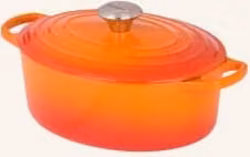 Brytfanna Le Creuset Signature wykonana z żeliwa emaliowanego w kolorze pomarańczowym