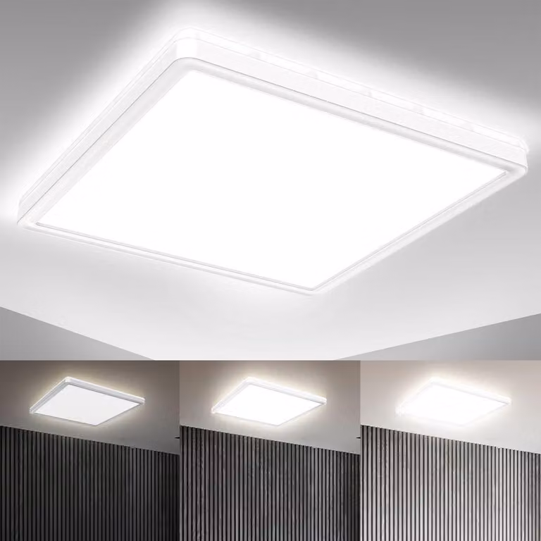 Lampa sufitowa LED panel 29cm ściemnialna ultrapłaska lampa sufitowa salon korytarz biały