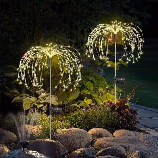 Oświetlenie solarne do ogrodu - 150 lamp LED w kształcie stokrotek - 8 trybów oświetlenia - Wodoodporne oświetlenie zewnętrzne do ogrodu, ścieżki, balkonu - Dekoracja