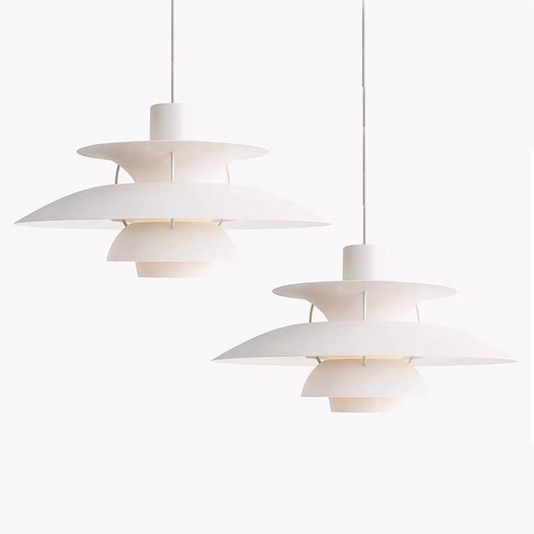 Zestaw 2 sztuk lamp wiszących ZELURXX w stylu skandynawskim, nowoczesna lampa wisząca LED, lampa do jadalni, aluminium, regulowana wysokość, lampa do salonu, Ø40 cm,