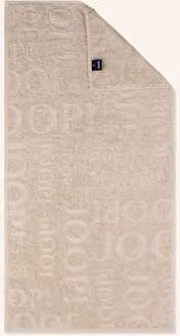 Ręcznik Joop! beige z bawełny frotte z pętelką do zawieszenia