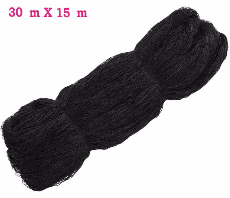 Siatka ochronna do ogrodu - siatka ochronna - wymiary 30 x 15 m - wielkość oczek 5 x 5 cm - do drzew owocowych i grządek warzywnych - do stawów i basenów - wielokrotnego użytku, siatka o drobnych oczkach