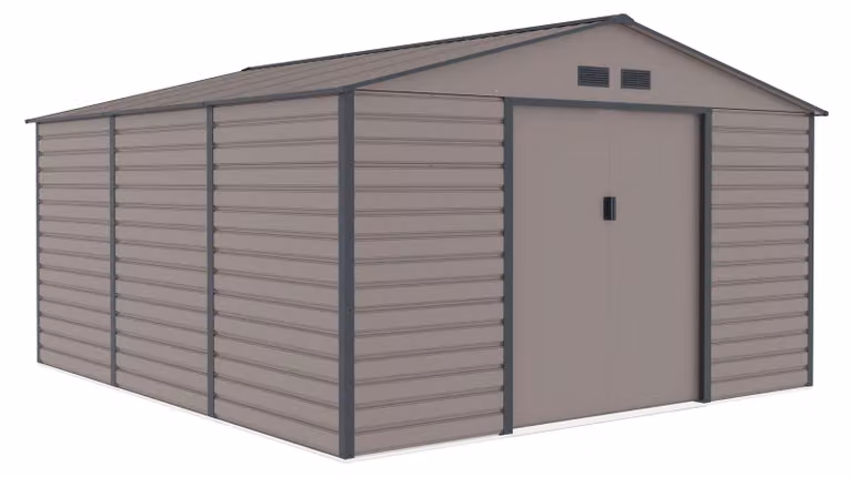 Domek ogrodowy G21 GAH 1300 - 340 x 382 cm, szary
